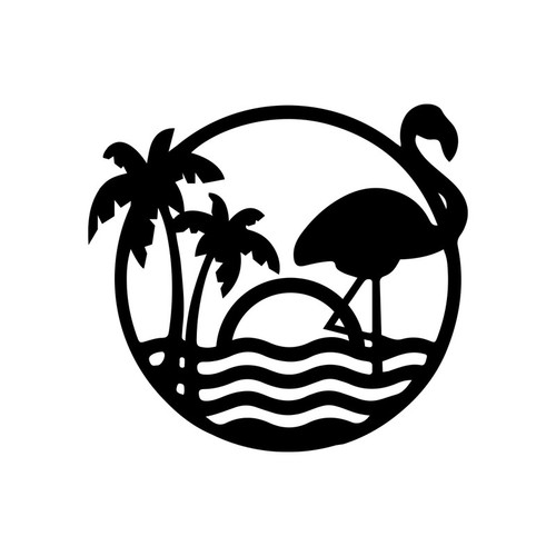 استیکر دیواری ناویا طرح ساحل مدل چوبی